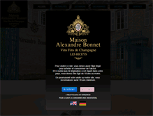 Tablet Screenshot of champagnebonnet.com